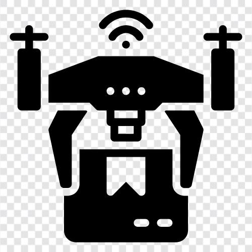 insansız hava aracı, İHA, drone, quadcopter ikon svg