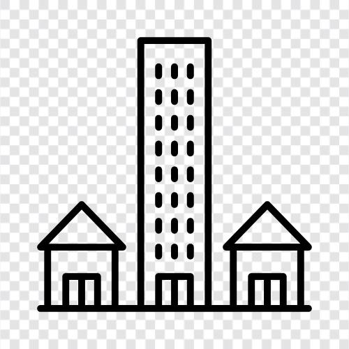 urban, municipality, population, density icon svg