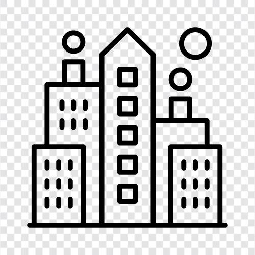 urban, metropolis, municipality, district icon svg