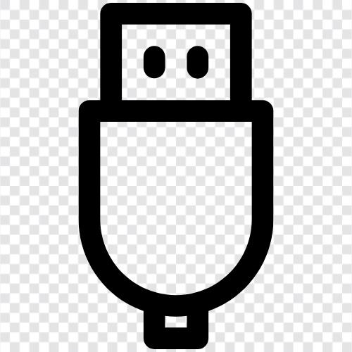 USB Cable, Charging Cable, Data Cable, Sync Cable icon svg