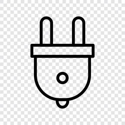 USB, charger, headphone, cable icon svg