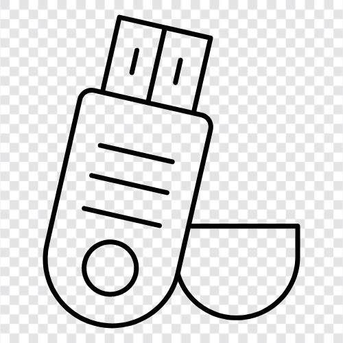 Привод USB, флэшка USB, ключ USB, порт USB Значок svg