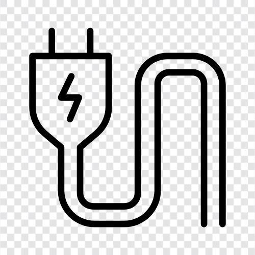 USB, Charger, Adapter, Cable icon svg