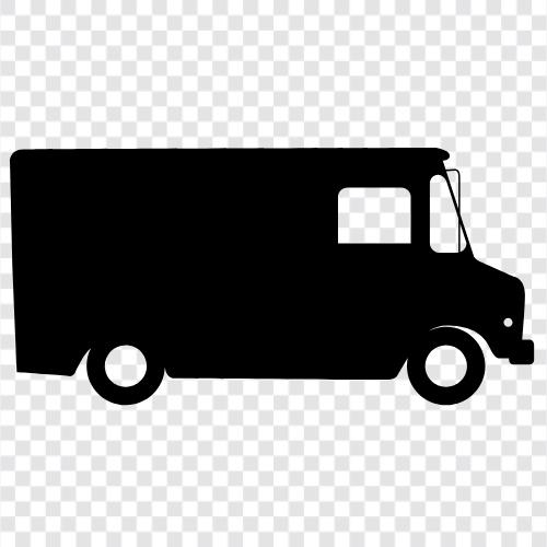 van, vans, truck, cargo icon svg