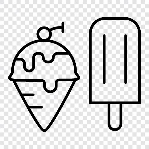 Vanilla Ice Cream, Chocolate Ice Cream, Strawberry Ice Cream, Mint Chocolate Chip icon svg