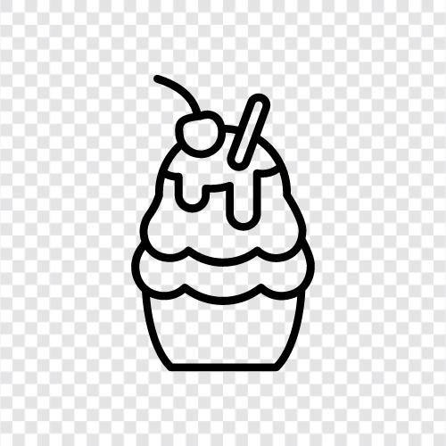 Vanilla, Chocolate, Soft Serve, Cone icon svg