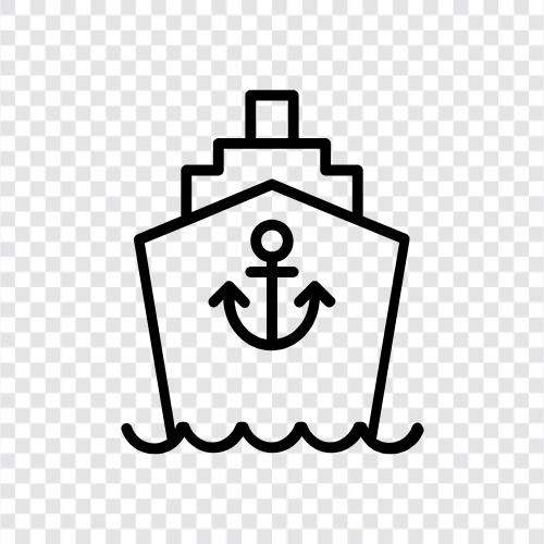 vessel, boat, ocean, travel icon svg