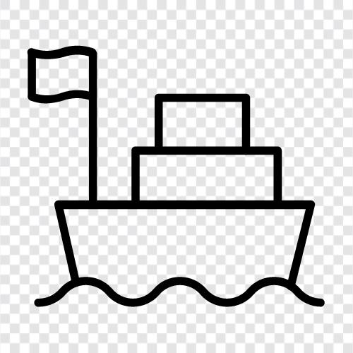 Schiff, Boot, Meer, Reisen symbol