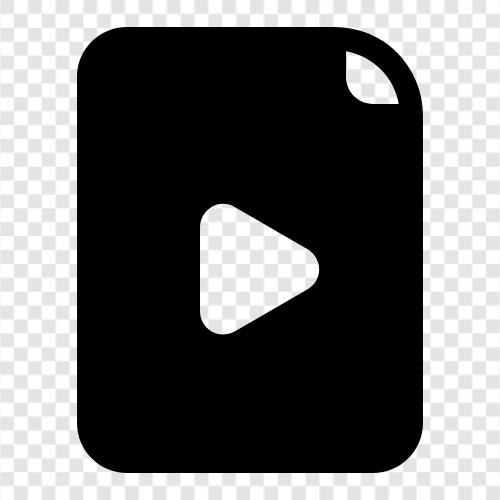 video, video file, video clip, video recording icon svg