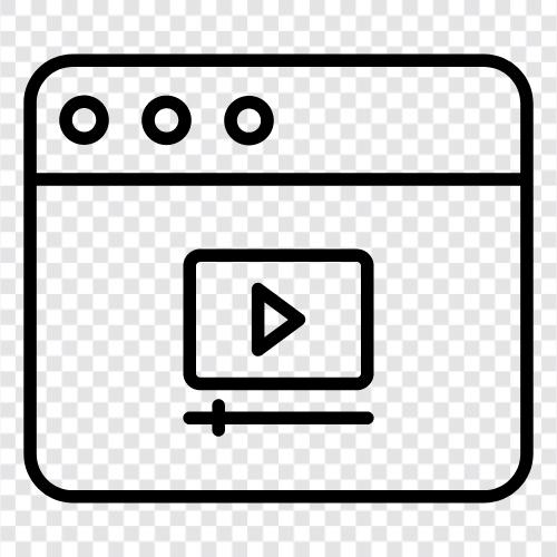 video editing, video production, video hosting, video streaming icon svg