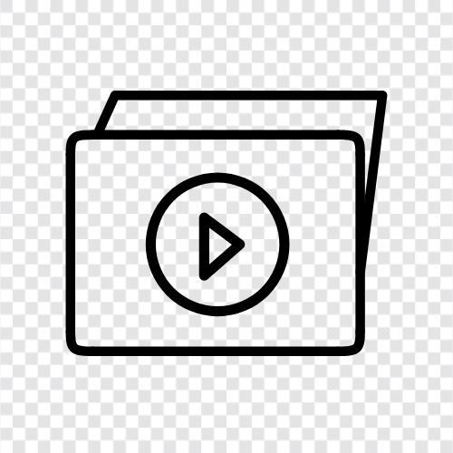 video, video file, video clip, video movie icon svg