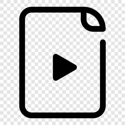 Video, Videodatei, Videomaterial, Videoclip symbol