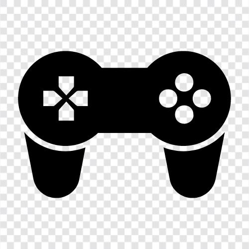 video games, console games, computer games, action games icon svg