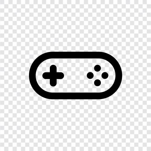 Video games, Console games, PC games, Casual games icon svg