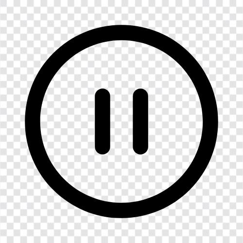 Videopause, VideoStopp, VideoTimer, Videorecorder symbol