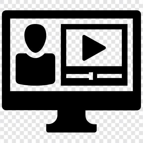 Интернетучебные видеоматериалы, онлайнучебные видеоматериалы, онлайнучебные видеоматериалы для начинающих, видеоматериалы Значок svg