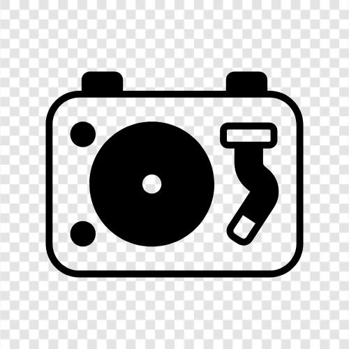 vinyl, records, music, party icon svg