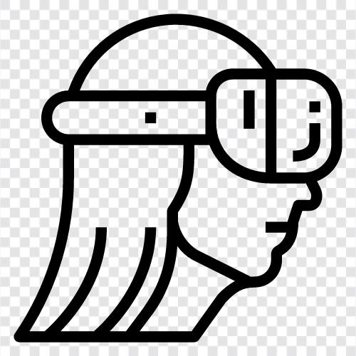 Virtual Reality, Gaming, Headsets, 3d symbol