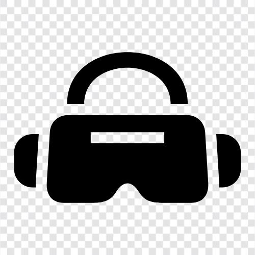 Virtual Worlds, Augmented Reality, Mixed Reality, Head icon svg