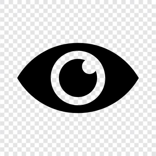 vizyon, eyeball, pupil, iris ikon svg