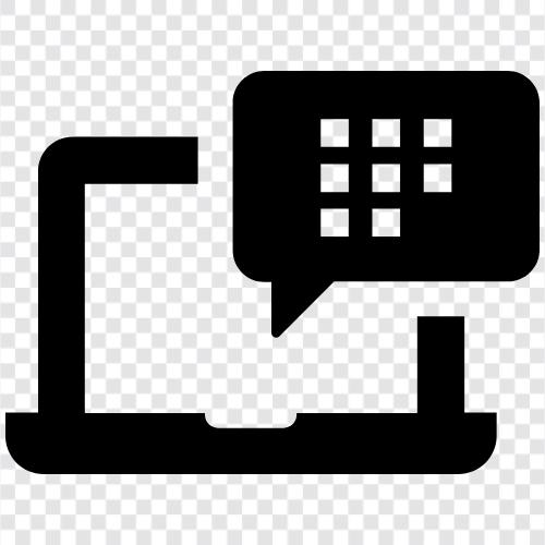 Voice Chat, Voice Messaging, Voice over IP, VoIP symbol
