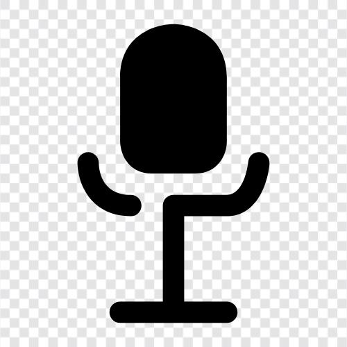 voice over, audio, cassette, recording icon svg