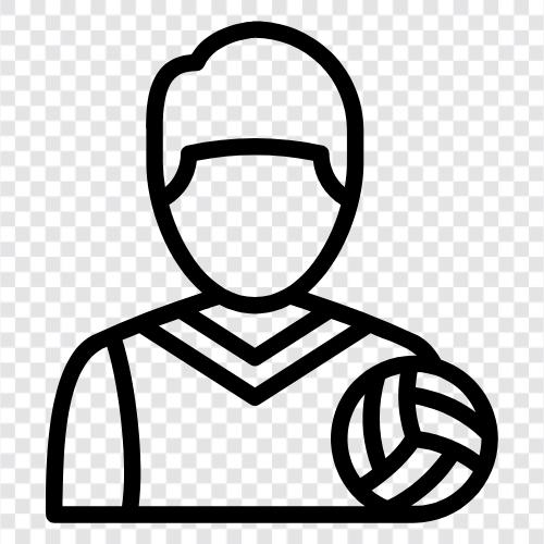 volleyball, athlete, sports, player icon svg