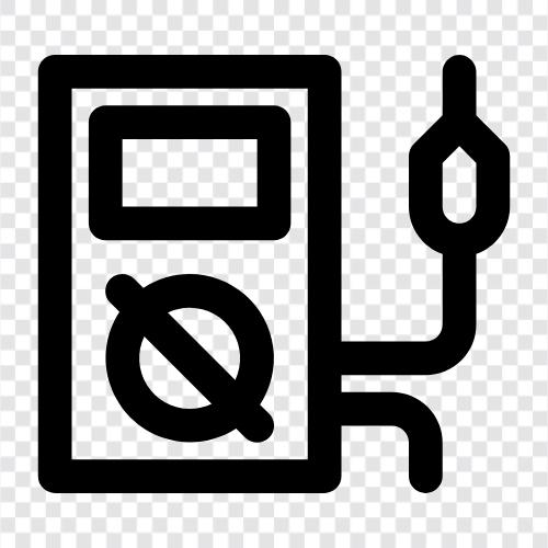 Voltmeter, Ohmmeter, Ammeter, Wattmeter symbol