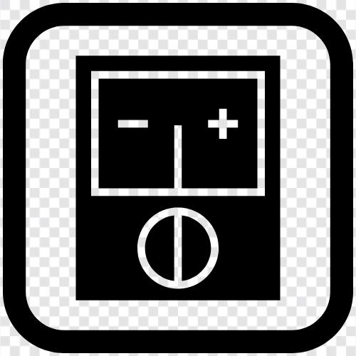 volts, meter, ampere, ohm icon svg