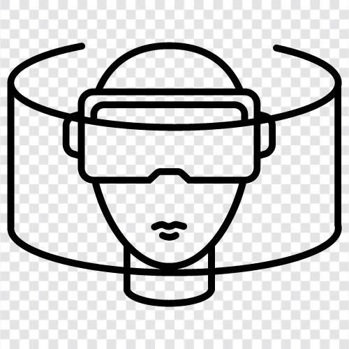 VR, Virtual Reality Headset, VRHeadset, Virtual RealitySpiele symbol