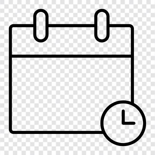 Wartezeit, Warteliste, Zeitplan, Warteplan symbol