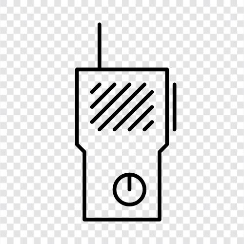 Walkietalki, Bluetooth, Lautsprecher, Telefon symbol
