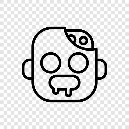 walking dead, undead, ghoul, corpse icon svg