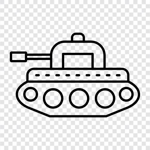 Savaş, Askeri, Askeri Tank, Askeri Araçlar ikon svg