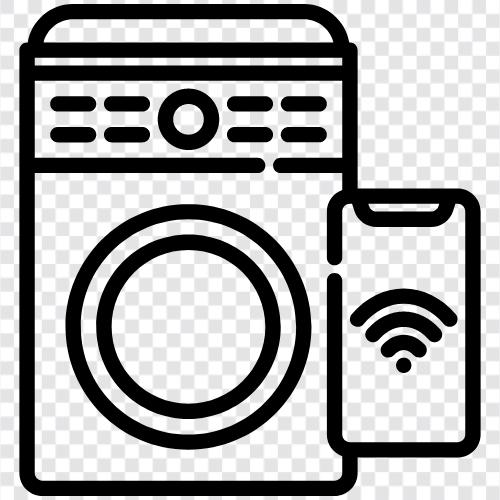 Wash Machine, Laundry Machine, Tumble Dryer, Smart Washing Machine icon svg