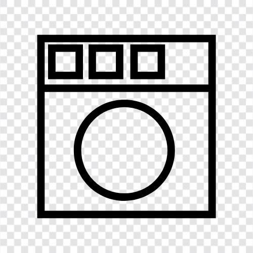 washer, spin, clothes, tumble icon svg