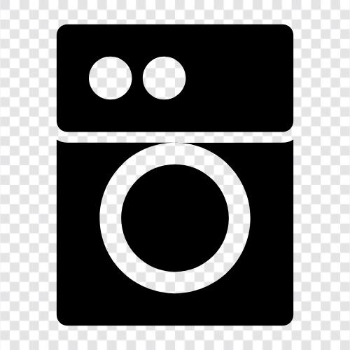 washer, dryer, machine, cleaning icon svg