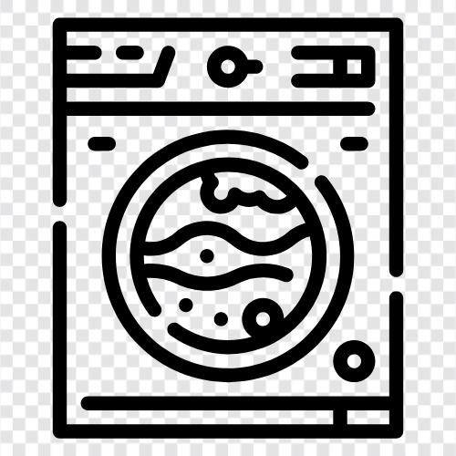 washer, spin, clothes, detergent icon svg