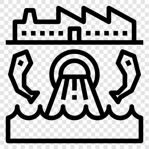 wastewater treatment, wastewater treatment plants, wastewater recycling, wastewater reuse icon svg