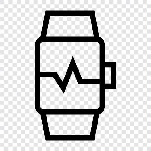 watch, wearable, digital, health icon svg