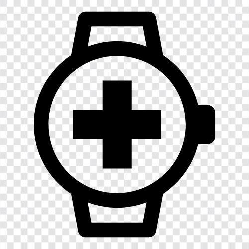 watch medic, watch medical, watch health, watch fitness icon svg