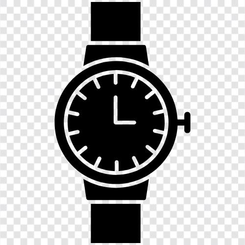 watches, time, timepiece, wristwatch Значок svg