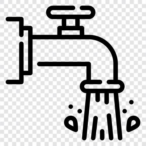 Wasserhahn, Waschbecken, Badezimmer, Küche symbol