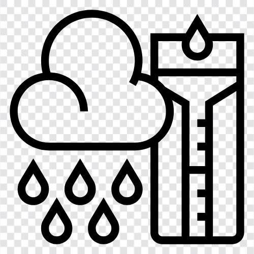 water, precipitation, thunderstorm, storm icon svg