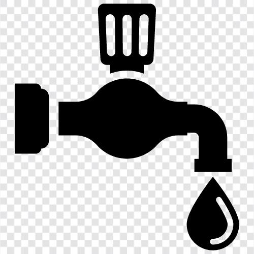 su musluğu, su hortumu, musluk suyu, musluk suyu kalitesi ikon svg