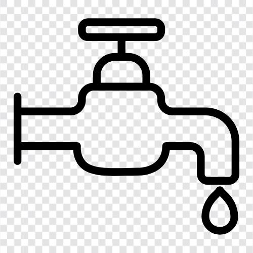 water faucet, water hose, water heater, water filter icon svg