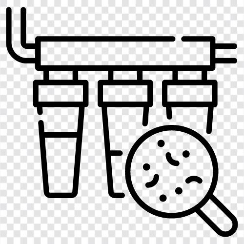 water filtration, water treatment, water distillation, water purification icon svg
