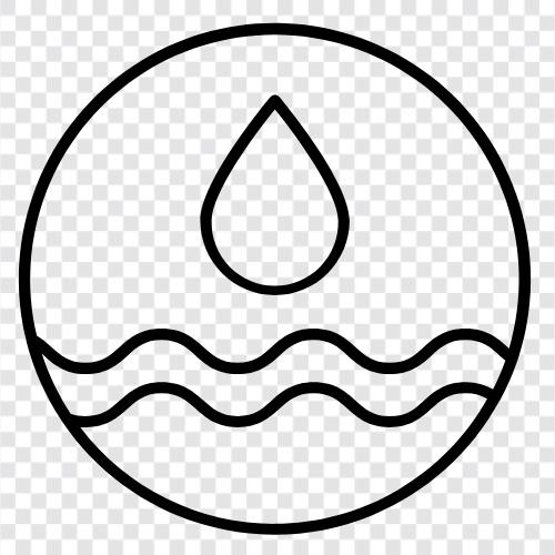 Wasserressourcen, Wasserschutz, Wassernutzung, Wasserkrise symbol