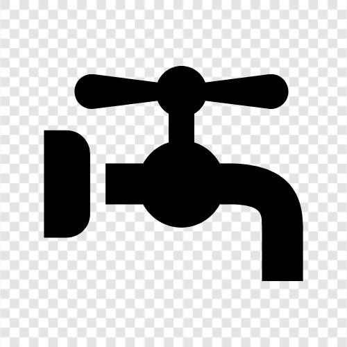 Wasserhahn, Badezimmer, Küche, Spülbecken symbol