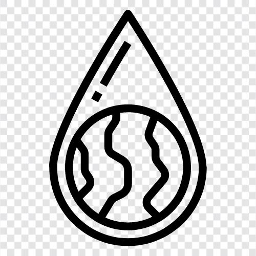Waterdrop, Drops, Falling, Splash ikon svg